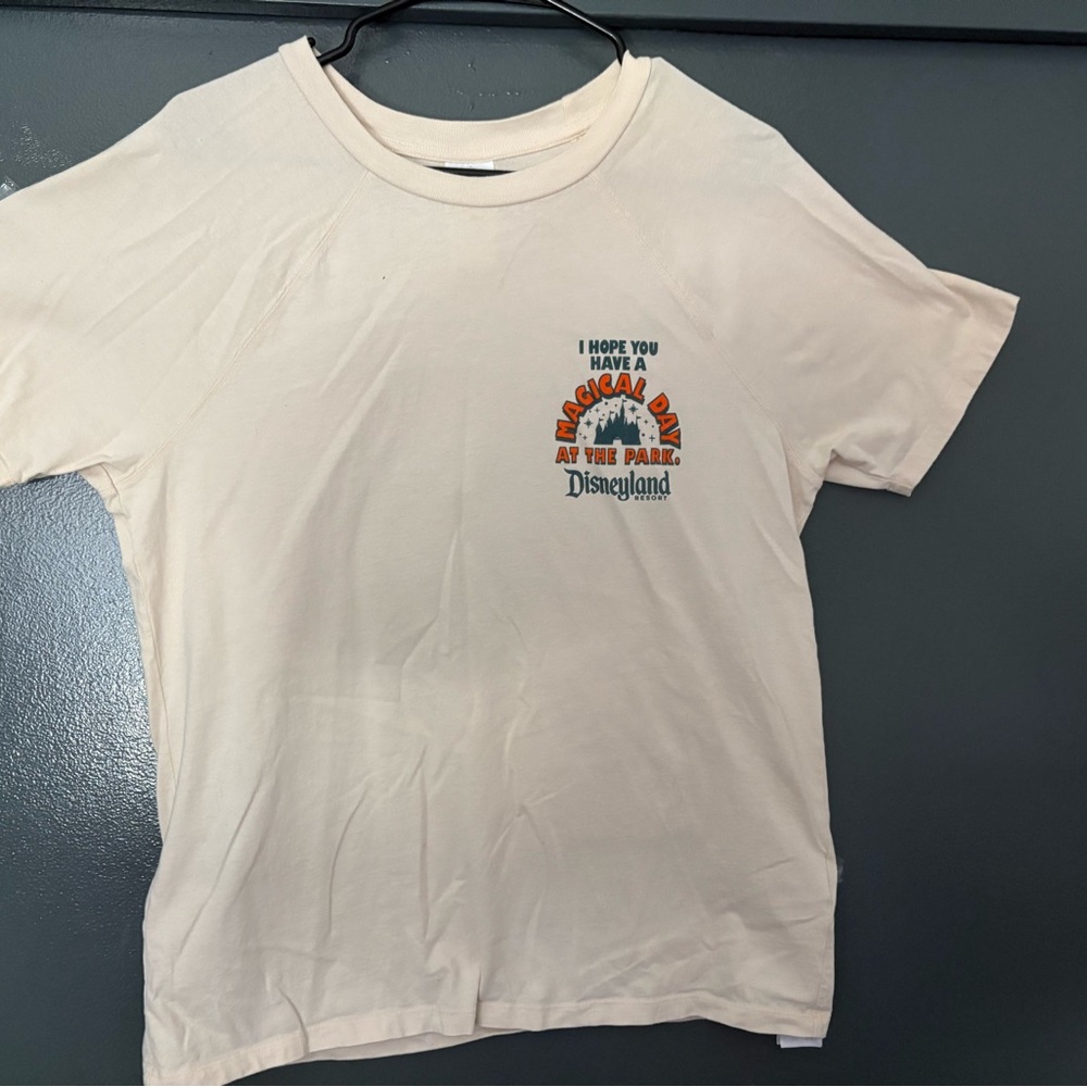 Disneyland Cream Short Sleeve Tee with Graphic